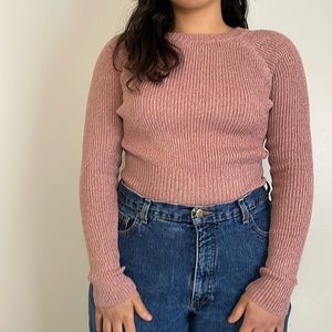 Forever 21 | dusty pink fitted sweater